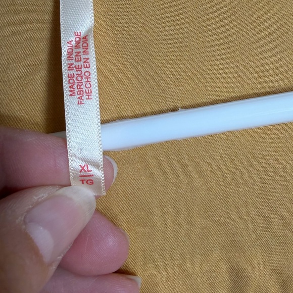 Free People Love My Life Mustard Yellow Button Front Midi Dress Boho XL - Picture 5 of 9